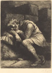 Schlafender Bettler