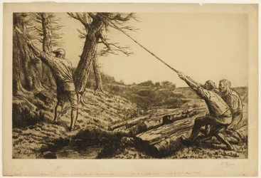 Die Holzfäller, zweite Platte