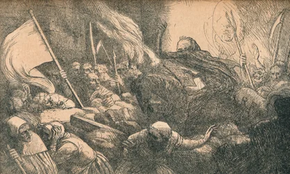 Der Triumph des Todes, Die Verkündung