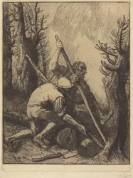 Holzfäller, 3. Platte (Les bucherons)