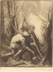 Holzfäller, 3. Platte Les bucherons