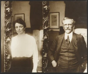 [Porträt von Alphonse Mucha und seiner Frau]
