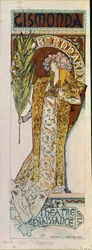 Gismonda mit Schauspielerin Sarah Bernhardt