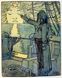 Illustration von Alphonse Mucha für das Buch 