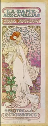 La Dame aux Camelias mit Schauspielerin Sarah Bernhardt, Théâtre de la Renaissance, Paris 1894