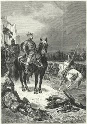 Landung der normannischen Flotte von Robert Guiscard auf Sizilien