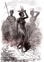 Einheimische des Nuer-Stammes, Oberes Niltal