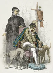 Porträt von Charles IX und Catherine de Medici