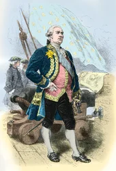 Porträt von Pierre André de Suffren, genannt der Bailli de Suffren