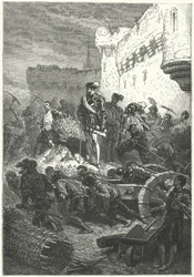 Franz, Herzog von Guise, überwacht den Bau der Verteidigungsanlagen von Metz, 1552