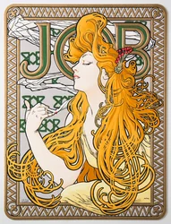 Werbeplakat für JOB-Zigarettenpapier, 1897.