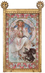 Porträt von Josephine Crane-Bradley als Slavia