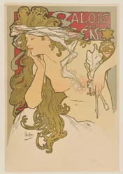 [Salon des Cent. März-April 1896 (Probe vor dem Schriftzug)]