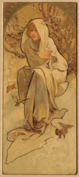 Winter aus der Serie Les Saisons, um 1900