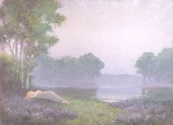Schlafend in der Heide, Morgen, 1935