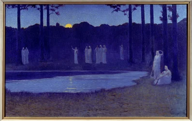 Symbolismus: „Chants de nuit“, 1896. Maße: 0,77 x 1,24 m. Paris, Musée d