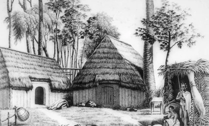 Das Haus des Häuptlings, Kalaimoku, 1819