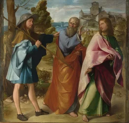Der Weg nach Emmaus. Um 1516-17
