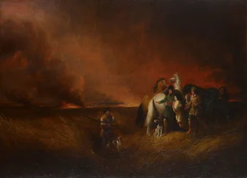 Die Prärie in Flammen