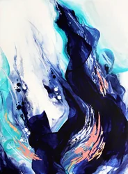 Blauer Ozeanfluss