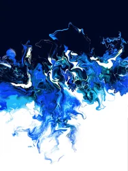 Tiefer blauer Fluss