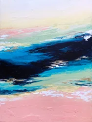 Dynamisches Blau Pink Abstrakt