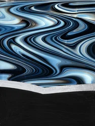 Wirbelnder Blauer Horizont