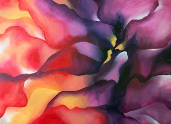 Lebendige Abstrakte Blüte