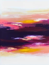 Lebhaftes Sonnenuntergang Abstrakt