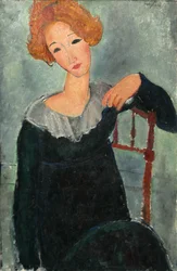 Frau mit roten Haaren, 1917