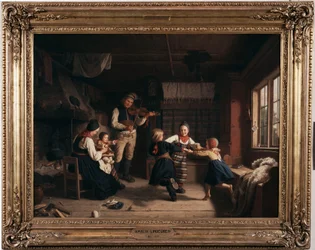 Sonntagsabend in einer Talhütte