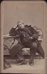 Der Autor Alexandre Dumas père 1802-1870, ca. 1868