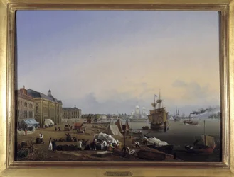 Bordeaux, die Docks des Zolls von Louis Garneray, ca. 1820