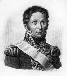 François Etienne Kellermann Fils (1770-1835), General der Kavallerie - in "Portraits der französischen Generäle nach den Siegen und Eroberungen der Franzosen". Graviert von Ambroise Tardieu im Jahr 1818. Stella Sammlung.