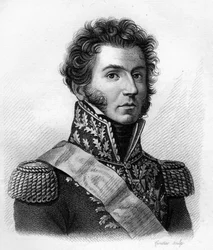 Gabriel Jean Joseph, Graf Molitor, Marschall von Frankreich (1770-1849) - in "Portraits des généraux français en suite des victoires et conquêtes des Français". Graviert von Ambroise Tardieu im Jahr 1818. Stella Sammlung.