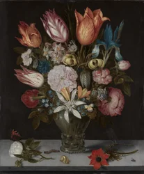 Blumen in einem Glas