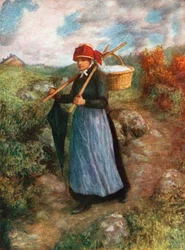 Eine Bäuerin der Ardennen