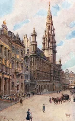 Hotel de Ville, Brüssel (zeigt La Maison des Brasseurs, La Maison du Cygne und La Maison de l