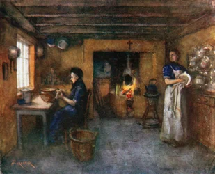 Innenraum eines Bauernhauses, Duinhoek