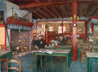 Innenraum eines flämischen Gasthauses, La Panne