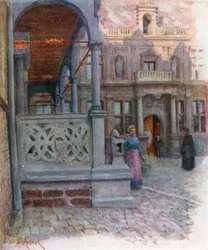 Peristyl des Rathauses und Palais de Justice, Furnes