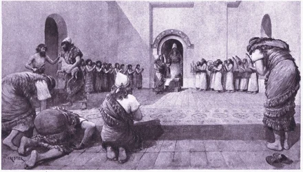 Vor dem Schrein des Mondgottes in Ur, 1925