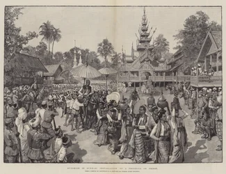 Buddhismus in Burma, Installation eines Phoongye oder Priesters