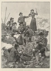 In der Engadine, ein Mittagessen in den Bergen