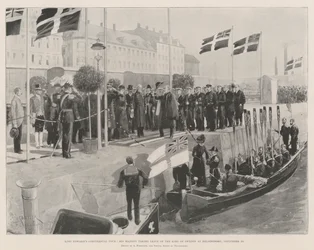 König Edwards Kontinentaltour, Seine Majestät verabschiedet sich vom König von Schweden in Helsingborg, 20. September