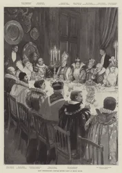 Lady Tweedmouths Kostümdinnerparty im Brook House