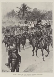 Die Königin an der Riviera, Ihre Majestät inspiziert die Truppen der Garnison von Nizza