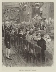 Die königliche Hochzeit in Berlin, Bankett im Königlichen Palast