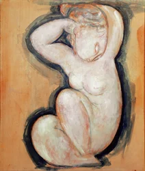 Karyatide. Gemälde von Amedeo Modigliani (1884-1920)