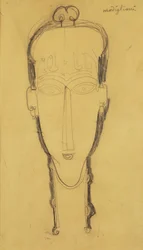 Kopf einer Karyatide in einem Kopfschmuck, 1911